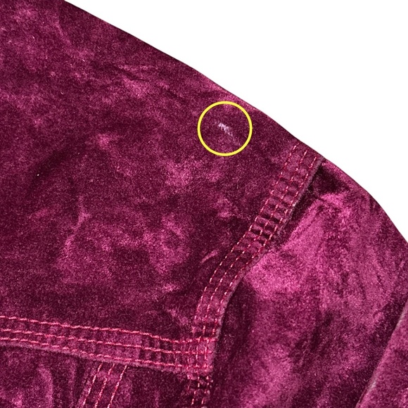 Vintage Jean Paul Gaultier Jeans Velvet Purple Gold Trucker Jacket Womens XS - Picture 10 of 14